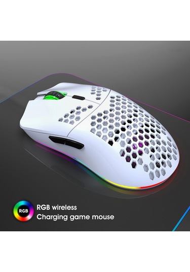 Jms T66 RGB 2.4G Şarjlı Kablosuz Oyun Mouse