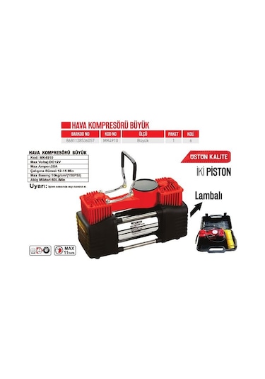 Bay-Tec MK4910 Hava Kompresörü Büyük