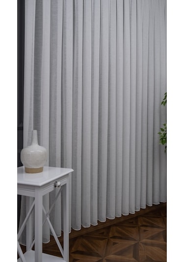 Evdepo Home Kullanıma Hazır Keten Tül Perde (540660856)