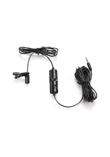 Ally 3.5 MM Universal Lavalier Kablolu Yaka Mikrofonu 6 Metre