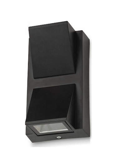 Noas Yl83-6002 Patara 6 Watt Siyah-gold Çift Yönlü Dış Mekan Led Aplik - Gün Işığı 3200k Siyah