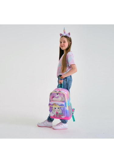 Coral High Unicorn Desen Büyük Boy Okul Sırt Çantası 23733