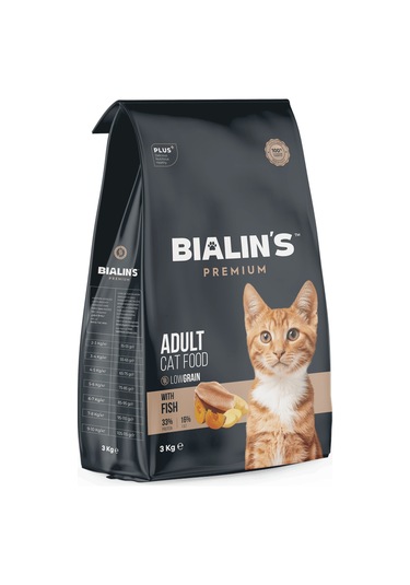 Bialins Premium Yetişkin Kedi Maması Balıklı 3kg
