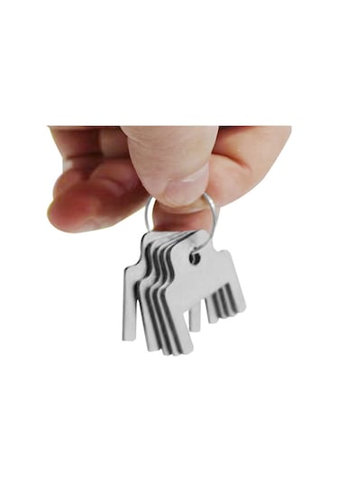 Xurunkeji 770301 Kimberly Clark Evrensel Dağıtıcılar İçin Kağıt Havlu Dağıtıcı Anahtarı, 5'li Paket Gümüş