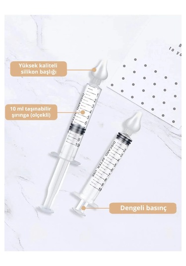 Burun Temizleme Aparatı Enjektör Burun Yıkama