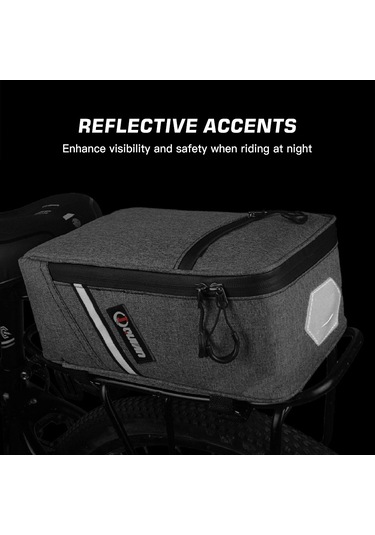 Moveevo 5l Kanvas Bisiklet Arka Raf Çantası - Kamuflaj Rengi, 28x16x11cm, 290g Yüksek Kapasiteli Taşıma Çantası Çok Renkli