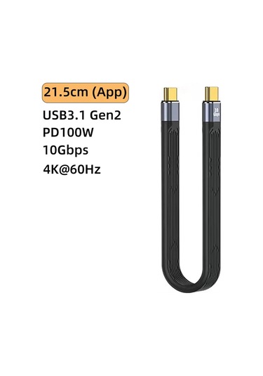 Dıxsgusb 4.0 Thunderbolt 40gbps Veri Kablosu Pd 100w Hızlı Şarj 4k 60hz C Tipi Kablokahverengi0.75 M