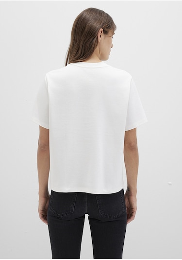 Mavi - Mv Baskılı Ekru Tişört 1613148-80194 Ekru