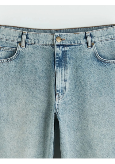 Lc Waikiki Mavi Slim Mom Kadın Jean Pantolon