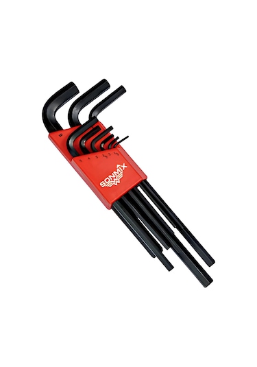 Sonmix Uzun Düz Allen Takımı 180 Mm 9 Parça