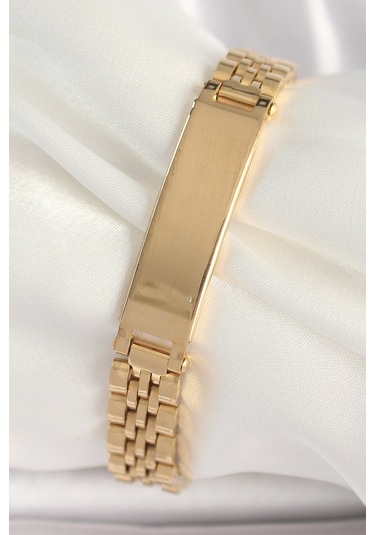 316l Çelik Gold Renk Zincir Künye Model Erkek Bileklik Çok Renkli