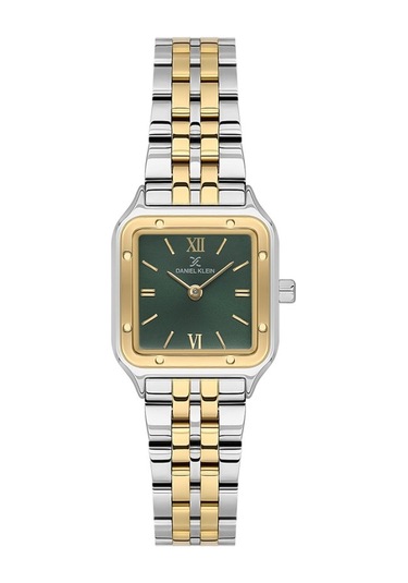 Daniel Klein Dke.1.10869-5 Kare Kadran Metal Kordon Metal Kasa 3 Atm Suya Dayanıklı Metalik-altın Renk Kadın Kol Saati Gümüş - Altın