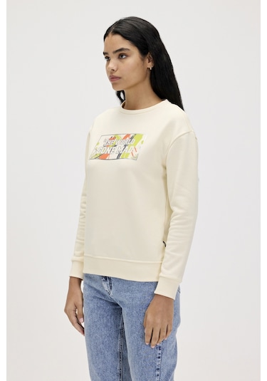 Bad Bear Re-carina Beyaz Kadın Sweatshirt-beyaz Beyaz