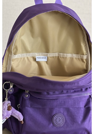 Nemo Group Sırt Çantası Mor Krinkıl Kumaş Suya Dayanıklı Mor