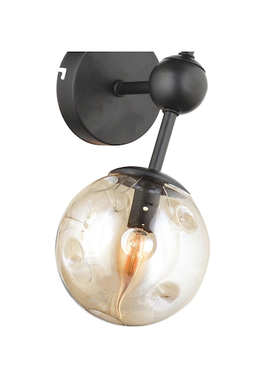 Lampaluce Spazio Modern Tasarım Tekli Aplik Siyah