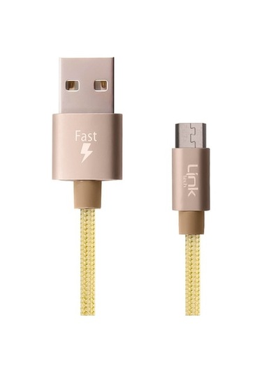 Linktech K551 Micro Usb Örgü Metal Başlı 1Mt Şarj Ve Data Kablosu (359712231)