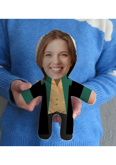 Bk Gift Hediye Kutusunda Kişiye Özel Fotoğraflı Kadın Hakim Tasarımlı Bebek Yastık, Arkadaşa Hediye, Sevgiliye Hediye, Doğum Günü Hediyesi