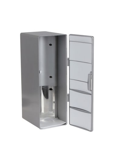 Wondernest 3,5w Usb Pc Mini Buzdolabı İçecek Soğutucu & Isıtıcı, 24,5x10,8x8,3cm Gümüş