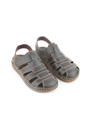 Gezer Yazlık Erkek Cırtlı Ayarlanabilir Rahat Taban Sandalet Gk1yme.00141.15.0sn.ı99 Kahverengi