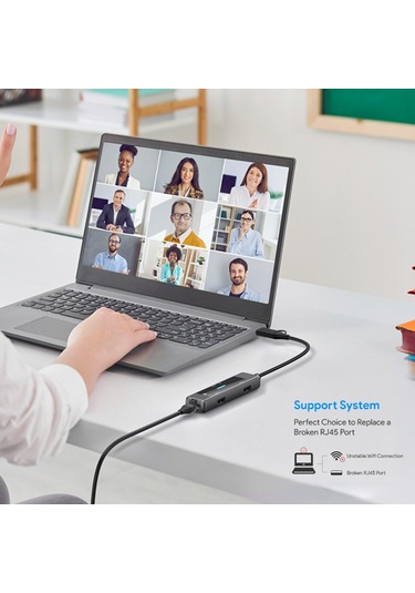 Suntek 5 In 1 Usb C Hub Klavye Dizüstü Flash Sürücü Için