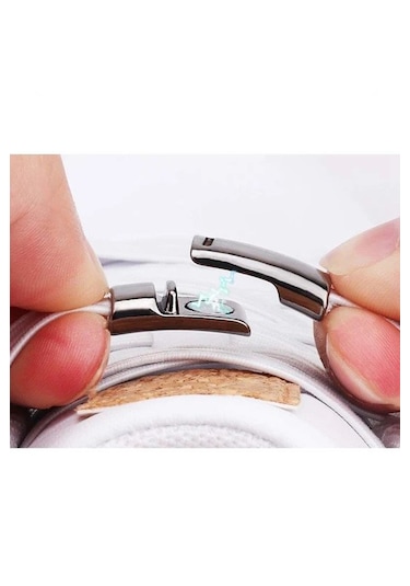 Elastik Kırmızı Akıllı Kilitli Bağcık Mıknatıslı Tak Bırak 100 Cm Kırmızı