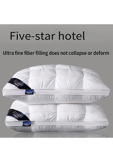 Trendooze 2 Adet Kadife Pembe Ekmek Yastığı Seti Orta Destekli Yetişkin Otel Yastıkları Diğer