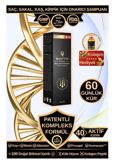 Dr. Sammy's Quarine Premium Şampuan 250ml Dökülen