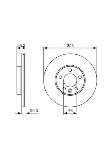 Volkswagen Transporter T5 2.5tdı 2003-2009 Bosch Ön Disk Netparbd1880 2 Adet