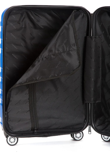 Fossil Unisex Büyük - Orta - Kabin Boy 3'lü Valiz Seti Sax 123x Saks Mavi