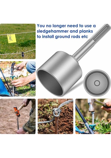 Topraklama Çubuğu Sürücüsü 65mm Ağır Hizmet Tipi Çelik Matkap Ucu Sürücüsü