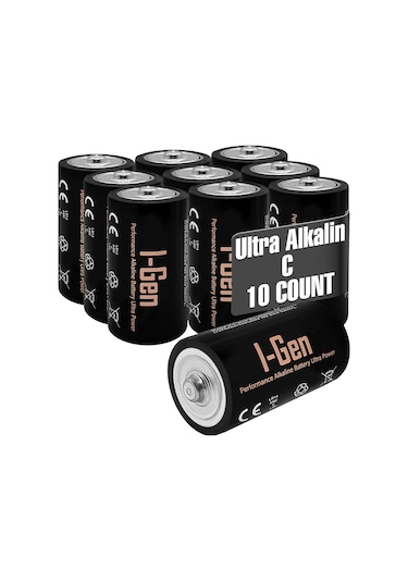 I-gen Lr14 Ultra Alkalin C Boy Pil 1.5v Orta Boy Pil 10 Lu Paket