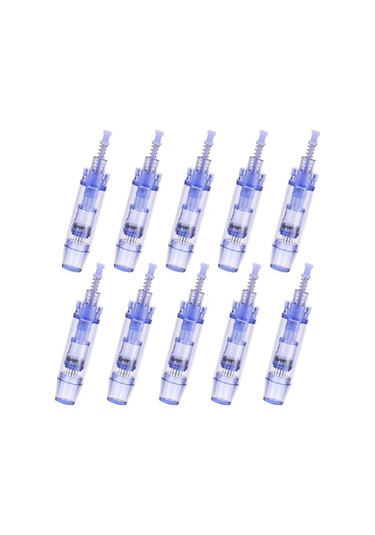 10 Adet Değiştirilebilir Mikroiğne Kafaları - 9/12/24/36/42 İğneli Dermapen Kartuşları Çok Renkli Çok Renkli