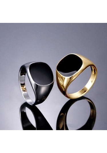 Dancemonkey Yüzük Yüzük Yağ Takı Siyah Klasik Kişilik Gümüş Erkek Damlayan 8 Es Gümüş