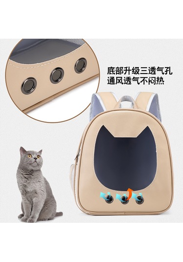 Vkemall Mavi Renkli Kedi Sirt Çantasi Genis Hacimli Iyice Havalandirilmis Evcil Hayvan Tasima Canta
