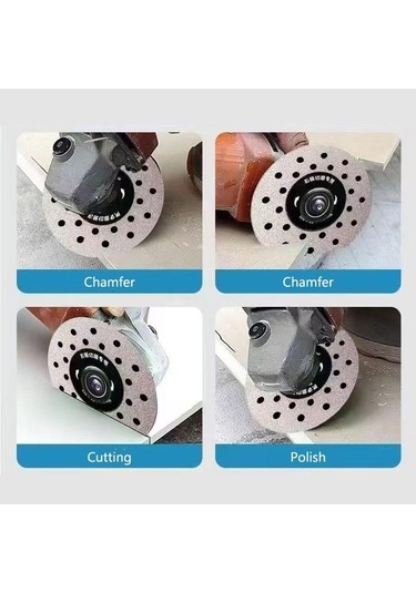 Novahub 1 Adet Gözenekli Genişletilmiş Kaya Levhaları Kesme Diski 100mm Düz Taşlama Kesme Bıçağı 3.93 İnç Kesme Bıçağı Taş Seramik İçin