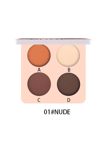 Mod Göz Farı Paleti 9'lu Mat Göz Farı Paleti Parıltılı Göz Farı Makyaj Nude 01 C01