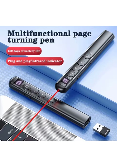 Global S7 Pointer Dijital Led Ekran Şarj Edilebilir Lazer Sunum Kalemi