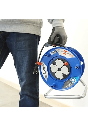Brennenstuhl Garant Export Serisi Ip20 Lisanslı 4 Soketli 25 Metre Makaralı Kablo