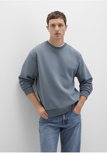 Mavi - Bisiklet Yaka Lacivert Basic Sweatshirt 0s10276-80889 Gri