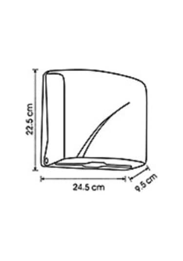 Vialli K2B Z Katlı Kağıt Havlu Dispenseri Siyah