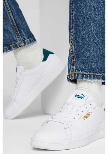 Puma Smash 3.0 L Beyaz Erkek Günlük Spor Sneaker Ayakkabı 39098714-beyaz Beyaz