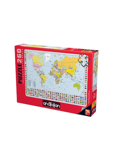 Anatolian 260 Parça xl Puzzle - Dünya Haritası 3319