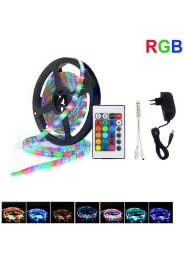 Helios 200 W Rgb Dış Mekan Şerit Led Set 5 Metre Silikonlu Su Geçirmez Metre-Renk-Mekan 5 Mt-Rgb-Dış Mekan