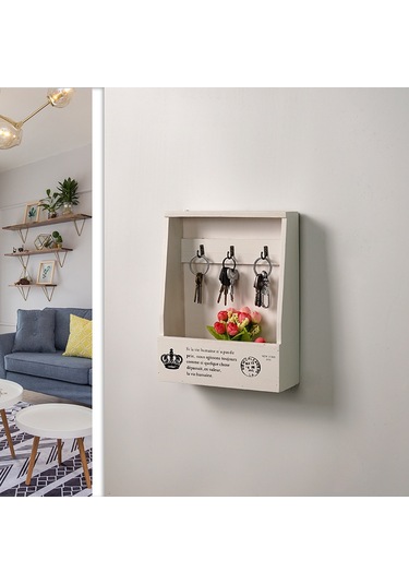 Eski Renk Kurdele Akrilik Anahtar Kutusu Anahtar Saklama Kutusu, Duvara Asılabilir A