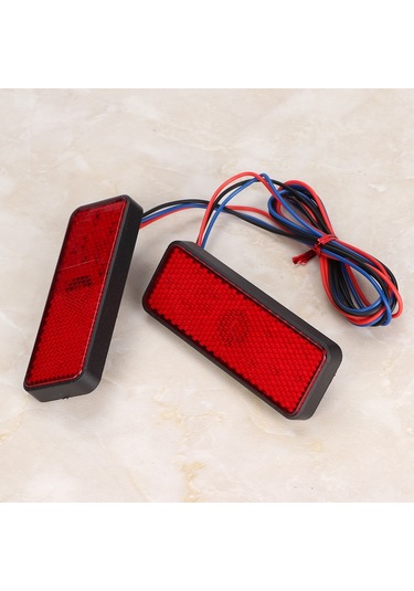 Yaozixa Led Teknolojiyle Motor Elektrikli Araç Fren Arka Lambası, 300-500m Yansıma Mesafesi, Üç Hatlı Parlaklık Regülasyonu, Evrensel Uyumlu 2 Adet