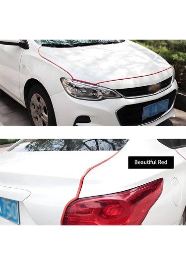 Volksvogen Golf 6 Oto Araç Kapı Koruma Fitili 5 Metre Parlak Kırmızı Renk