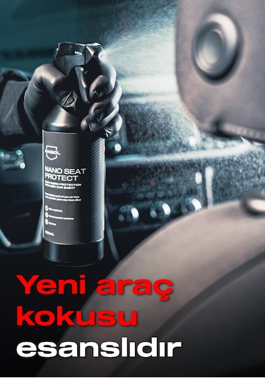 Nasiol Nano Seat Protect Araç Kumaş Yüzeyleri için Nano Kaplama Yeni Araç Kokulu 4 Ay Dayanım 500 ML