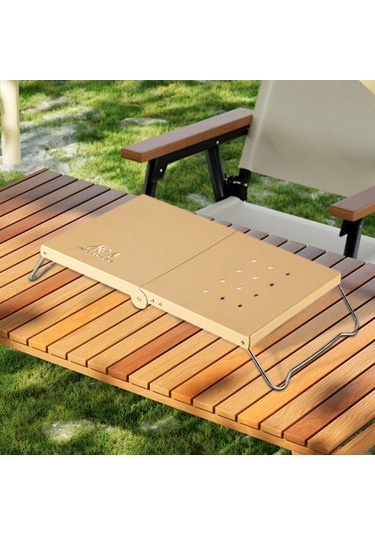 Dolıty Mini Kamp Masası Çok Amaçlı Yan Masa Açık Hava Haki Haki Çok Renkli