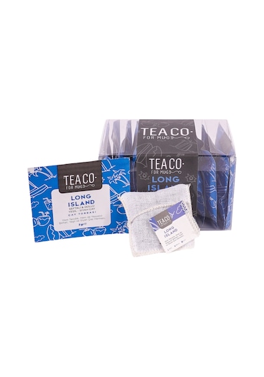 Tea Co. Long Island Şeftali & Güllü Yeşil Siyah Çay Müslin Torba 12 x 2 G
