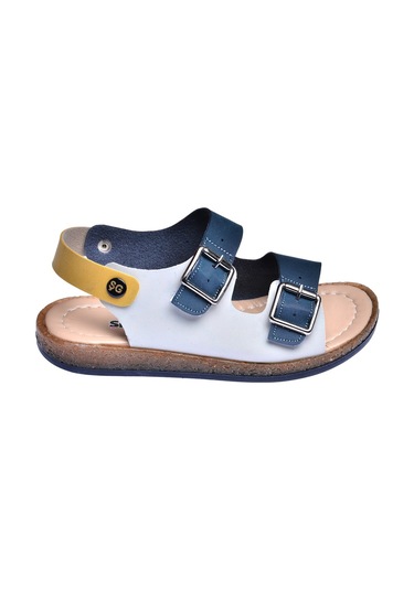 Kiko Şb 2330-39 Orto Pedik Erkek Çocuk Sandalet Terlik Lacivert S